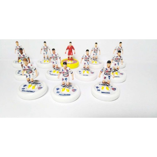 Subbuteo Andrew Table Soccer Cagliari away kit 2019-20 on WSB Professional bases